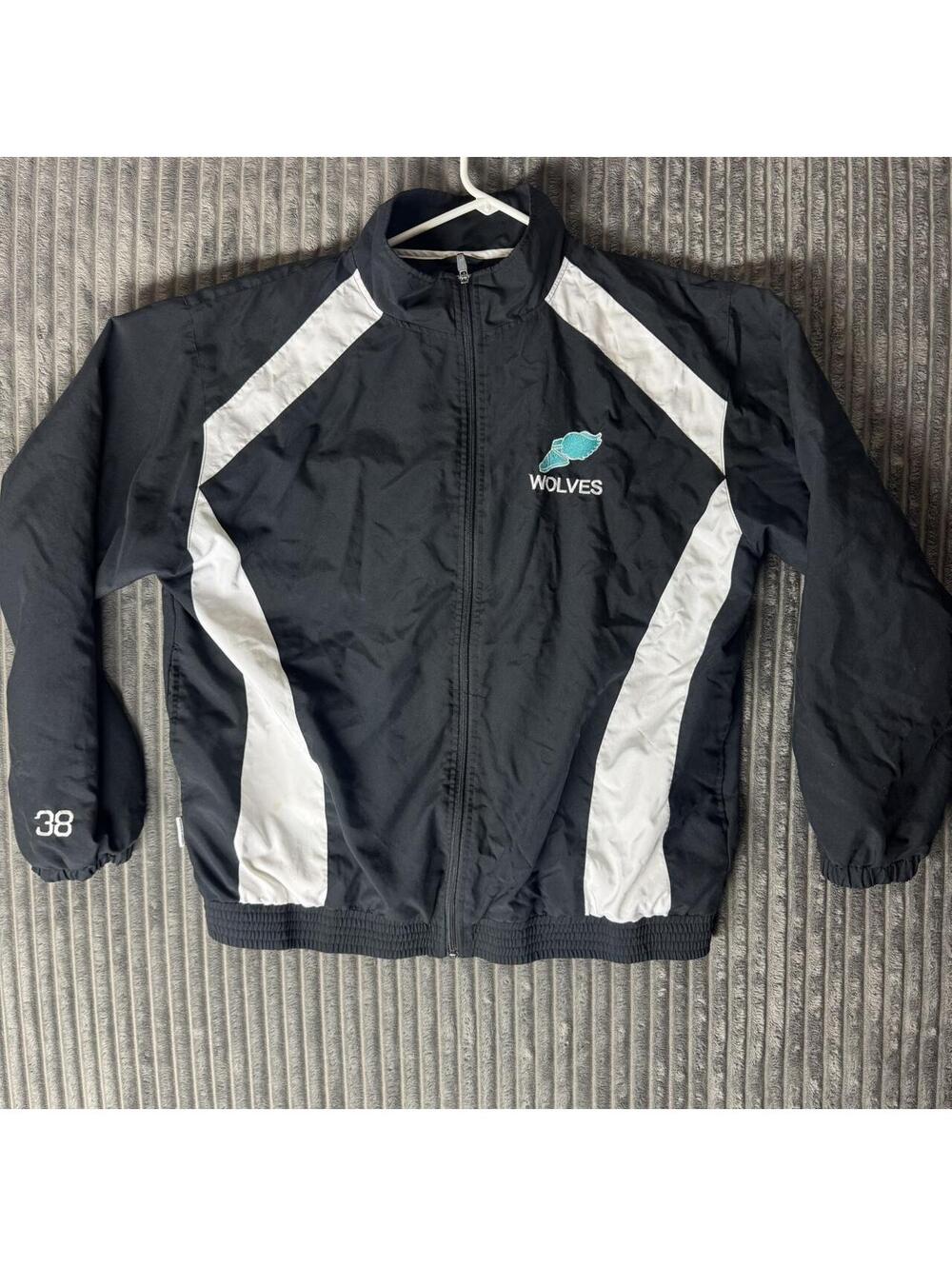 Russell Athletic Men's Black and Grey Jacket